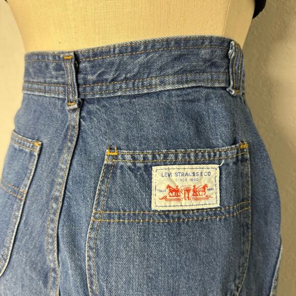 30” Waist Vintage 70s Levi’s Wide Leg Jeans High Rise Flare Talon USA - Picture 10 of 10